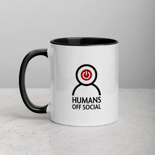 White Humans Off Social Mug