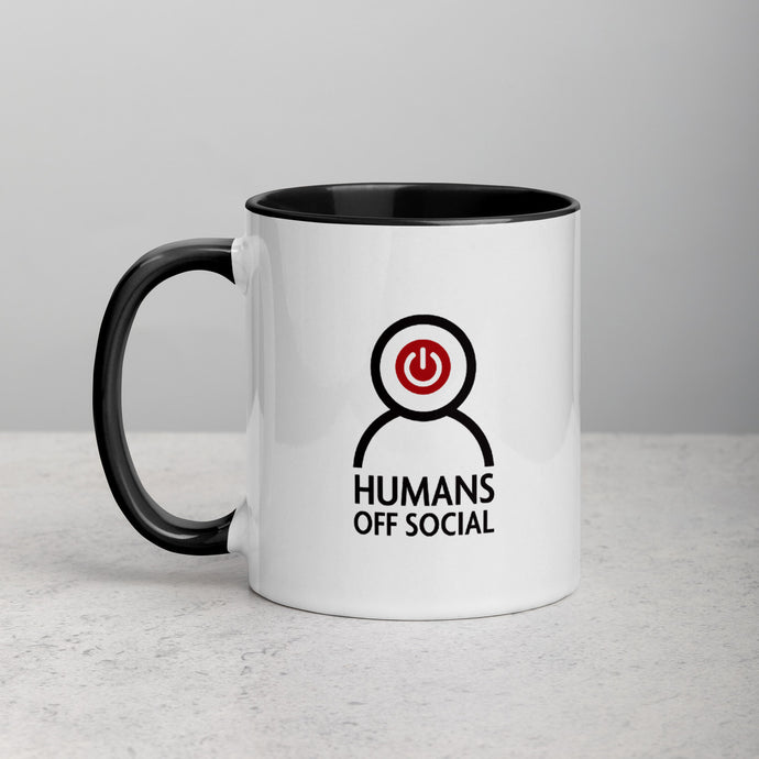 White Humans Off Social Mug