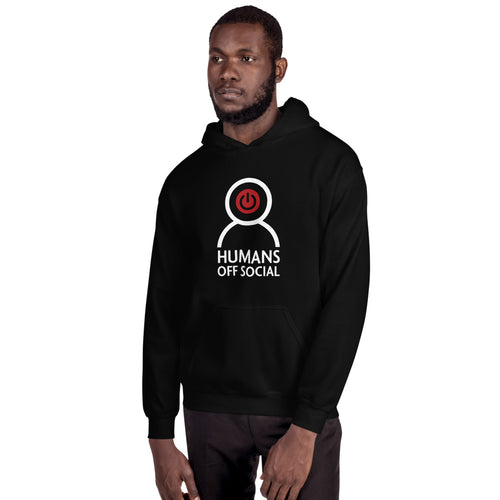 Black Unisex Humans Off Social Hoodie