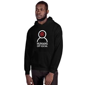 Black Unisex Humans Off Social Hoodie