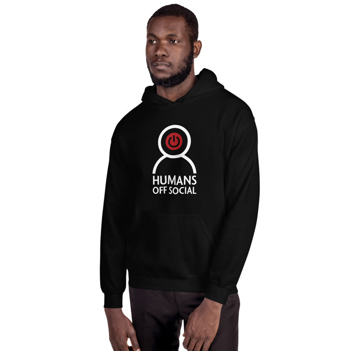 Black Unisex Humans Off Social Hoodie