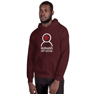 Black Unisex Humans Off Social Hoodie